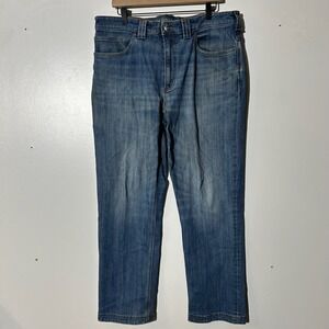 Levi's 559 Relaxed Straight Fit Washed Blue Denim 5 Pocket Jeans Mens Size 34X32